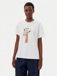 Liu Jo T-Shirt WA5230 JS904 Biały Regular Fit. Białe t-shirty Liu Jo, xs, bez wzorów, z bawełny, bez kołnierzyka, bez ramiączek. Za 299.99 zł.