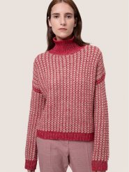Hugo Golf Suzannyka 50437423 Czerwony Relaxed Fit. Czerwone swetry Hugo, xs, bez wzorów, z bawełny, bez ramiączek. Za 879.99 zł.