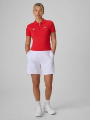 4F Spodenki kibica damskie - białe L. Białe szorty 4f, bez wzorów, z dresówki. Za 129.99 zł.