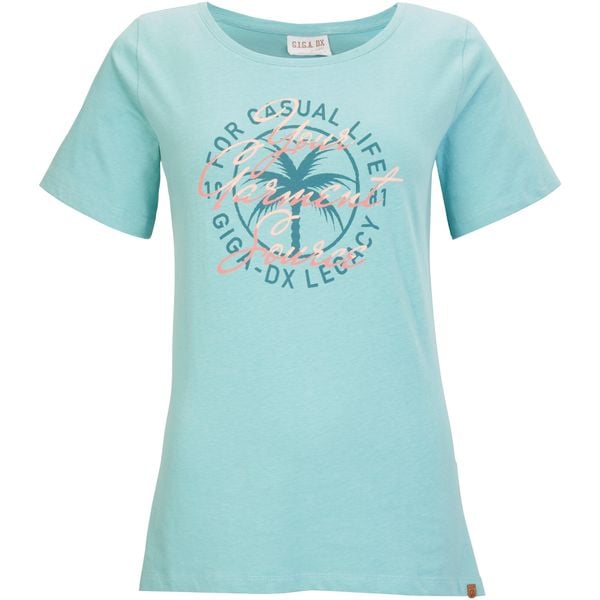 Koszulka damska Killtec GIGA GS 111 WMN TSHRT. Niebieskie t-shirty sportowe Killtec, bez wzorów, bez ramiączek. W wyprzedaży za 60.00 zł.