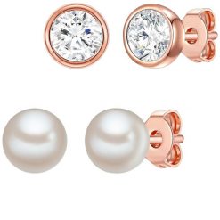 Rafaela Donata Komplet z kryształami Swarovski® srebro wysokiej próby zdobiony kryształkami Swarovski® Perła hodowlana słodkowodna srebrny Kolczyki 1. Szare kolczyki Rafaela Donata, z perłą, pozłacane. Za 219.99 zł.