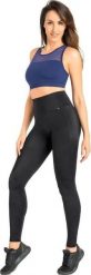 Teyli Legginsy damskie sportowe Yoggi czarne L Czarny. Czarne legginsy Teyli, bez wzorów, sportowe. Za 169.95 zł.