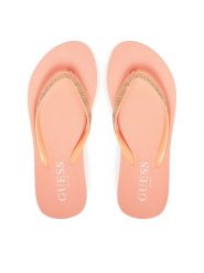Guess Japonki E5GZ05BB00F Pomarańczowy. Brązowe japonki Guess, z aplikacjami, z tworzywa sztucznego. Za 119.99 zł.