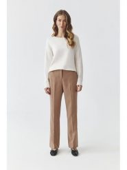 TATUUM Spodnie "Laurania" w kolorze beżowym rozmiar: 34. Brązowe spodnie materiałowe Tatuum, bez wzorów, z materiału. Za 135.81 zł.