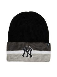 47 Brand Czapka MLB New York Yankees Split Cuff 47 B-SPLCC17ACE-BK Czarny. Czarne czapki zimowe 47 Brand, bez wzorów, z materiału. Za 149.99 zł.