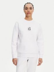 Armani Exchange Bluza XW000821 AF10818 U0002 Biały Regular Fit. Białe bluzy Armani Exchange, xs, bez wzorów, z bawełny, bez kaptura. Za 269.99 zł.