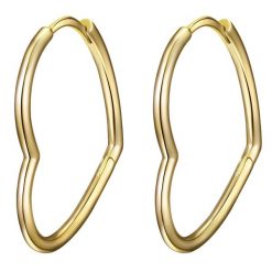 Lulu & Jane Kolczyki Serce Mosiadz Żółte złoto 1 ct Damski. Żółte kolczyki Lulu & Jane, pozłacane. Za 149.99 zł.