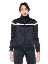 Bluza z zamek błyskawiczny na trening na co dzień. Czarne bluzy LEONE 1947 APPAREL, s, bez wzorów, bez ramiączek, bez kaptura. Za 328.38 zł.