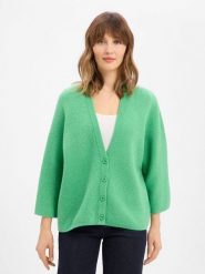 American vintage Damski kardigan z wełną - Damsville Kobiety Sztuczne włókno zielony jednolity, XS/S. Zielone swetry American Vintage, s, bez wzorów, z wełny, eleganckie, bez ramiączek. Za 629.95 zł.