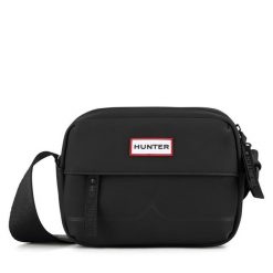 Saszetka Hunter. Czarne listonoszki Hunter, bez wzorów, bez dodatków. Za 149.99 zł.