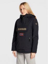 Napapijri Kurtka anorak Rainforest NP0A4GM6 Czarny Regular Fit. Czarne kurtki Napapijri, xs, bez wzorów, z syntetyku, bez kaptura. Za 669.99 zł.