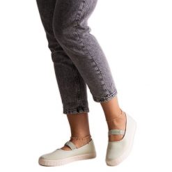Zielone tenisówki Big Star NN274604. Zielone trampki bez wzorów, z materiału, eleganckie, bez zapięcia. Za 130.43 zł.