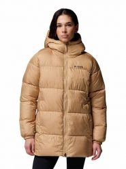 Columbia Kurtka zimowa "Puffect II Mid" w kolorze beżowym rozmiar: XS. Brązowe kurtki Columbia, na zimę, xs, bez wzorów, z puchu, bez kaptura. Za 339.95 zł.
