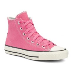 Trampki Converse Chuck Taylor All Star Pro Suede Hi oops. Czerwone buty sportowe lifestyle Converse, bez wzorów, bez zapięcia. Za 309.99 zł.