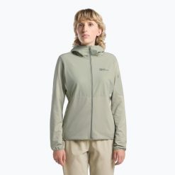 Bluza polarowa damska Jack Wolfskin Prelight Trail Hoody. Zielone bluzy bez kaptura Jack Wolfskin, bez wzorów, z polaru, bez kaptura, trekkingowe. Za 449.99 zł.