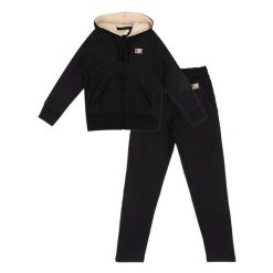 Bluza z bawełna z kaptur na co dzień na siłownię. Czarne bluzy LEONE 1947 APPAREL, bez wzorów, z bawełny, bez kaptura, na fitness i siłownię. W wyprzedaży za 112.15 zł.