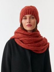 TATUUM Szal w kolorze pomarańczowym - 170 x 43 cm rozmiar: onesize. Pomarańczowe szaliki i kominy Tatuum, bez wzorów, z wełny. Za 95.99 zł.