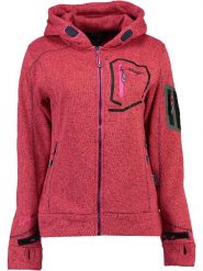 Geographical Norway Kurtka polarowa "Telectra" w kolorze koralowym rozmiar: S. Różowe kurtki Geographical Norway, s, z aplikacjami, z polaru, bez kaptura. Za 157.35 zł.