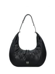 PINKO Torebka Slouchy Hobo Big PE 25 PLTT 104295 A29J Czarny. Czarne nerki i saszetki Pinko, bez wzorów, ze skóry, bez dodatków. Za 1,129.00 zł.