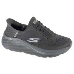 Buty sportowe damskie, Slip-Ins: Max Cushioning Elite 2.0 - Vanish. Czarne buty sportowe lifestyle Skechers, bez wzorów, bez zapięcia, trekkingowe. Za 549.99 zł.