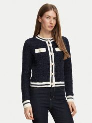 Guess Kardigan W6BR75 Z1764 Granatowy Regular Fit. Niebieskie swetry Guess, m, z aplikacjami, bez ramiączek. Za 474.99 zł.