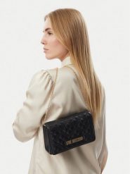 LOVE MOSCHINO Torebka JC4079PP0PLA0000 Czarny. Czarne kopertówki Love Moschino, bez wzorów, ze skóry, wizytowe, bez dodatków. Za 639.99 zł.