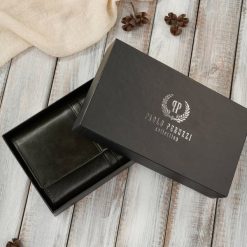 Portfel damski skórzany duży ciemnozielony w orientacji poziomej elegancki Paolo Peruzzi AL-06-GB. Zielone portfele bez wzorów, ze skóry. Za 89.00 zł.