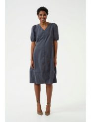 CULTURE Sukienka w kolorze antracytowym rozmiar: XL. Czarne sukienki Culture, xl, bez wzorów, bez kołnierzyka, bez ramiączek, midi. Za 136.45 zł.