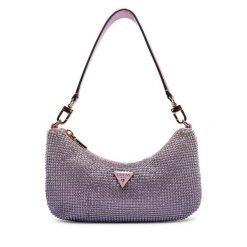 Torebka Guess. Fioletowe torebki klasyczne Guess, z aplikacjami, klasyczne, bez dodatków. Za 419.99 zł.