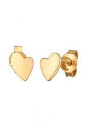 Elli Damskie kolczyki do uszu serce miłości z pozłacanego srebra próby 925 Sterling Silver Kolczyki 1 ct. Szare kolczyki Elli, pozłacane. Za 188.99 zł.