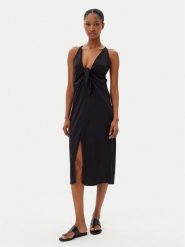 YSABEL MORA Sukienka letnia 86152 Czarny Regular Fit. Czarne sukienki ysabel mora, m, bez wzorów, z wiskozy, bez kołnierzyka, bez ramiączek. Za 179.99 zł.