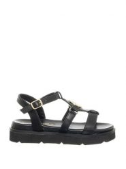 Patrizia Pepe Skórzane sandały w kolorze czarnym rozmiar: 38. Czarne sandały Patrizia Pepe, bez wzorów, klasyczne, z otwartym noskiem, bez obcasa, bez zapięcia. Za 262.79 zł.