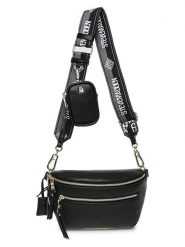 Steve Madden Saszetka w kolorze czarnym - 23 x 14 x 9 cm rozmiar: onesize. Czarne nerki i saszetki Steve Madden, bez wzorów, z materiału, sportowe, bez dodatków. Za 222.94 zł.