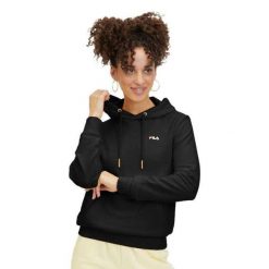 Damska Bluza Z Kapturem Bruchsal. Czarne bluzy Fila, s, bez wzorów, z bawełny, bez ramiączek, z kapturem. Za 348.99 zł.
