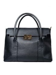 Maison héritage PARIS Skórzana torebka "Elara" w kolorze czarnym - 36 x 26 x 12 cm rozmiar: onesize. Czarne torebki klasyczne maison héritage PARIS, bez wzorów, z materiału, przez ramię, bez dodatków. Za 347.99 zł.