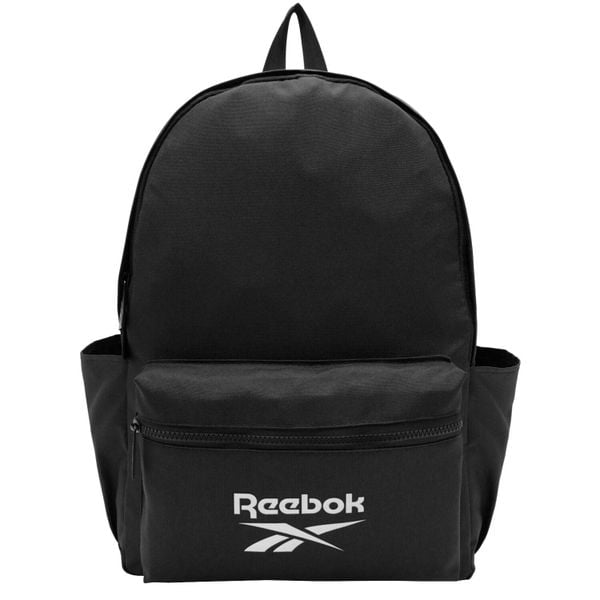 Plecak sportowo-turystyczny dla dorosłych RBK Backpack pojemność 23 L. Czarne plecaki Reebok, bez wzorów, bez dodatków. Za 69.99 zł.