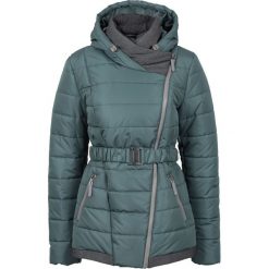 Zimowy krótki płaszcz bonprix szaro-zielony. Płaszcze marki House. Za 139.99 zł.