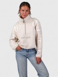 Brunotti Bluza polarowa "Chino" w kolorze beżowym rozmiar: L. Brązowe bluzy bez kaptura Brunotti, l, bez wzorów, z polaru, bez kaptura. Za 170.07 zł.