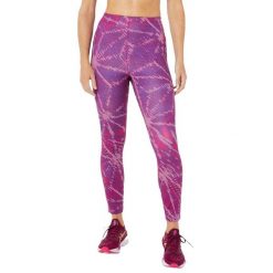 Legginsy Damskie Sakura Z Nadrukiem Na Całej Powierzchni. Fioletowe legginsy ASICS, bez wzorów, sportowe. Za 384.99 zł.