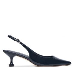 Czółenka Stuart Weitzman. Niebieskie czółenka Stuart Weitzman, bez wzorów, bez obcasa, bez zapięcia. Za 1,999.00 zł.