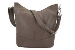 Listonoszka skórzana BARBERINI'S c. beżowa 508-9. Brązowe shopper bag Barberinis, bez wzorów, ze skóry, biznesowe, przez ramię, duże, bez dodatków. Za 219.99 zł.