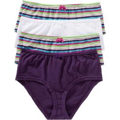 Figi "maxi panty" (4 pary) bonprix w kolorowe paski. Figi marki KALENJI. Za 39.96 zł.