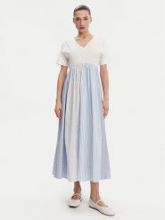 Weekend Max Mara Sukienka codzienna Brozno 2515621082 Biały Relaxed Fit. Białe sukienki Weekend Max Mara, na co dzień, xl, bez wzorów, z bawełny, bez kołnierzyka, bez ramiączek, proste. Za 1,209.00 zł.