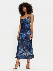 Guess Sukienka koktajlowa W3GK85 WD8G2 Kolorowy Regular Fit. Sukienki Guess, s, z aplikacjami, z syntetyku, wizytowe, bez kołnierzyka, bez ramiączek. Za 359.99 zł.