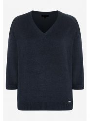 More & More Sweter w kolorze granatowym rozmiar: 40. Niebieskie swetry More & More, bez wzorów, bez ramiączek. Za 109.26 zł.