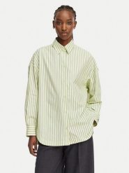 BOSS Koszula C Bostatta 50559241 Zielony jasny Oversize. Zielone koszule Boss, bez wzorów, z bawełny, bez kołnierzyka, bez ramiączek. Za 679.99 zł.