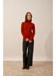 Just Cashmere Kaszmirowy sweter "Ava" w kolorze czerwonym rozmiar: S. Czerwone swetry Just Cashmere, s, bez wzorów, z kaszmiru, bez ramiączek. Za 347.99 zł.