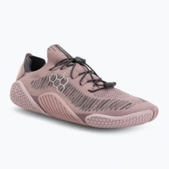 Buty barefoot damskie Vivobarefoot Motus Flex. Czerwone buty treningowe VIVOBAREFOOT, bez wzorów, z dzianiny, bez zapięcia, na fitness i siłownię. Za 579.99 zł.