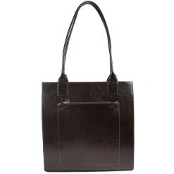 Torebka skórzana damska DAN-A T246 czekoladowa. Brązowe torebki klasyczne DAN-A, bez wzorów, ze skóry, eleganckie, bez dodatków. Za 399.99 zł.