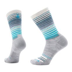 Skarpety trekkingowe Smartwool Everyday Stitch Stripe Crew. Szare skarpetki Smartwool, bez wzorów. Za 94.99 zł.
